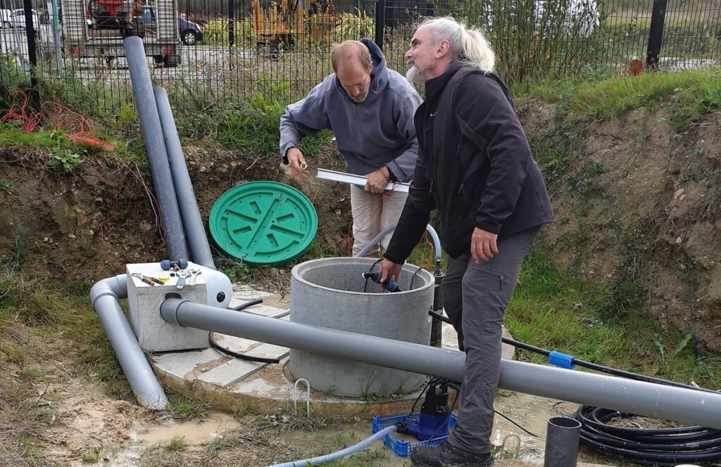 Installation d'un système d'eau pluviale